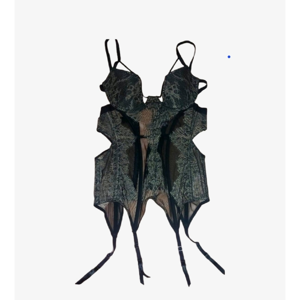 Victoria's Secret Linguerie Black Corset 34C